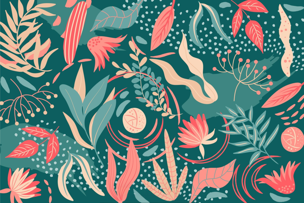 Abstract Botanical Patterns