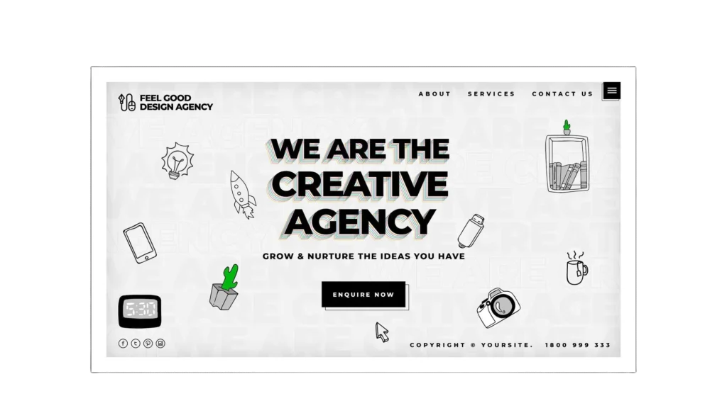 Minimalism with a Twist Web Design